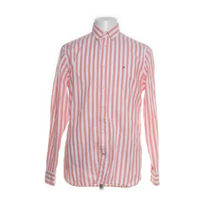 Buttondownskjorte (Rød, Hvid) fra Tommy Hilfiger Bomuld, Linned