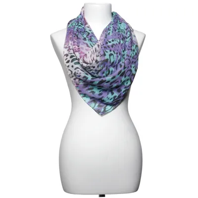 Shawl (Purple, Blue, Multicolored) from Plomo o Plata Silk
