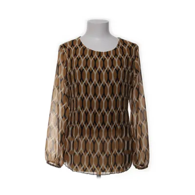 Blus (Brun, Svart, Vit) från Made in italy Elastan, Polyester, Viskos