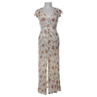 Maxi jurk (Wit, Meerkleurig) van Stradivarius Viscose