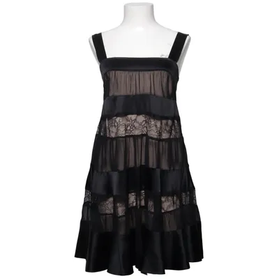 Jurk (Zwart, Beige) van Diane von Furstenberg Elastaan, Zijde