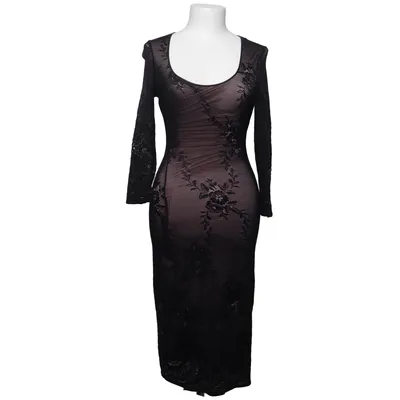 Kjole (Sort, Pink) fra Heine Elastan, Polyester