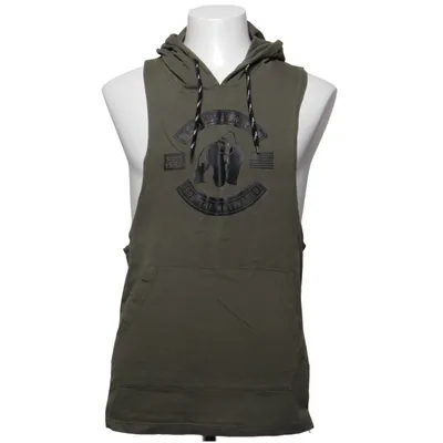 Short sleeve hoodie (Green) from Gorilla Wear Cotton