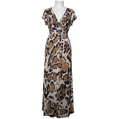 Robe longue (Beige, Marron, Noir) de Stockholms Klänningsfabrik Élasthane, Polyester