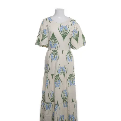 Maxi jurk (Beige) van Zara Katoen, Linnen, Viscose