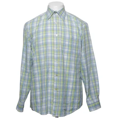 Chemise (Vert, Bleu, Blanc) de Murrey Coton, Polyester