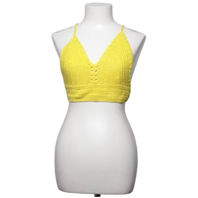Halter neck top (Yellow) from Forever 21 Cotton