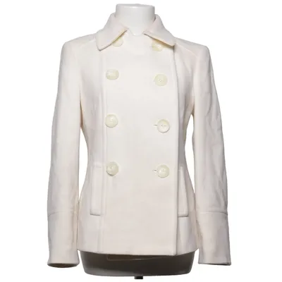 Caban (Blanc) de Zara Basic Polyamide, Viscose, Laine