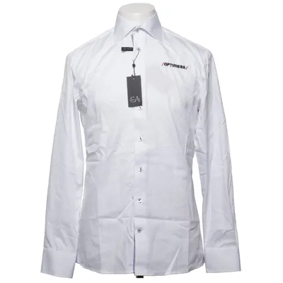 Chemise (Blanc, Bleu) de Ernst Alexis Coton, Polyester