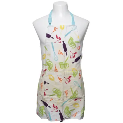 Apron (White, Multicolored) from ICA Cook & Eat