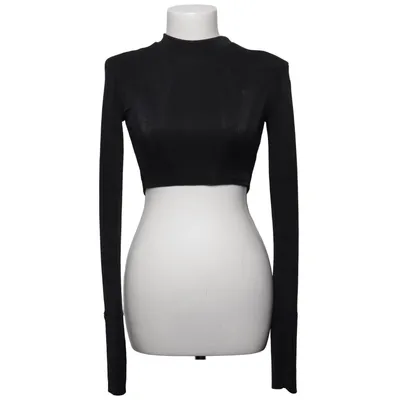 Crop top (Zwart) van Ego Elastaan, Polyester
