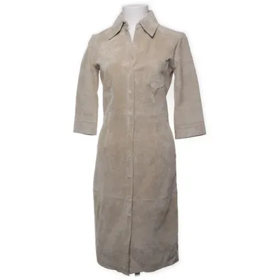 Leren jurk (Beige) van WE Polyester