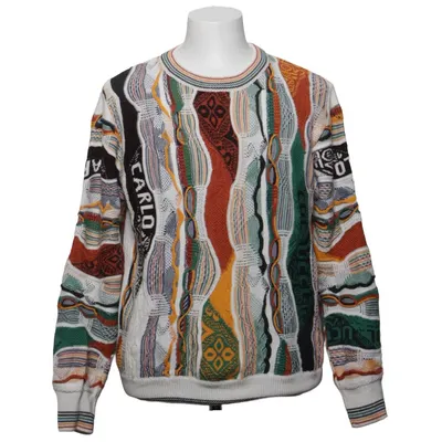 Strickpullover (Weiß, Mehrfarbig) von Carlo Colucci Acryl, Baumwolle, Polyamid, Viskose