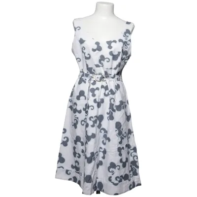 Jurk (Wit, Grijs) van Oxmo Katoen, Linnen, Polyester