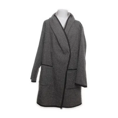 Coat (Black, White) from Rodika Zanian Wool, Acrylic, Polyester