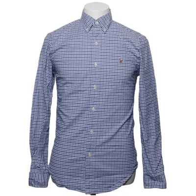 Chemise (Bleu, Blanc) de Polo Ralph Lauren Coton, Élasthane