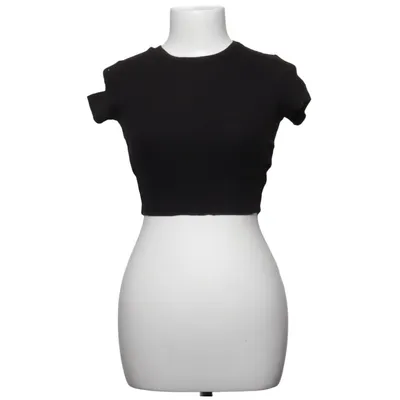 T-shirt (Noir) de Garage Coton, Élasthane, Viscose