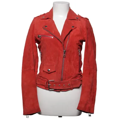 Biker jacket (BELTED VELOURS) from Review Leather, Polyester