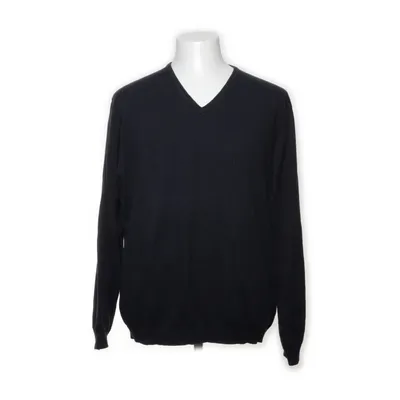 Pullover (Blue) from Strokesman's Cashmere, Cotton