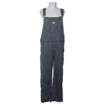 Latzhose (Blau, Weiß) von Pull & Bear