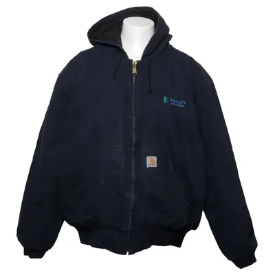 Jack (Blauw) van Carhartt Katoen, Polyamide, Polyester