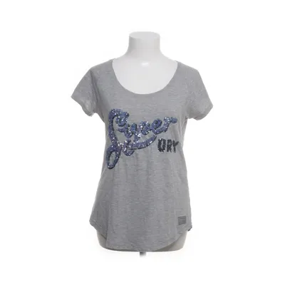 Top (Gray, Blue) from Superdry Cotton, Polyester