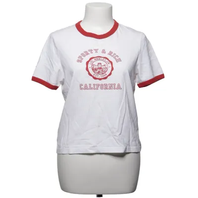 T-shirt (Blanc, Rouge) de Sporty & Rich Coton