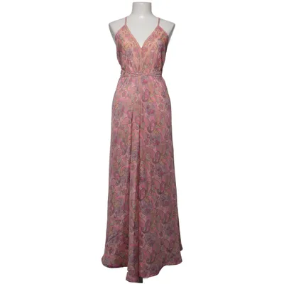 Neckholderkleid (Pink, Mehrfarbig) Seide