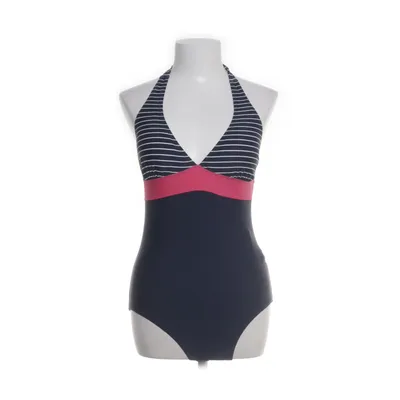 Swimsuit (Blue, White, Pink) from Queentex Elastane, Polyamide, Polyester