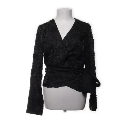 Wikkelblouse (Zwart) van Promiss Acetaat, Polyester