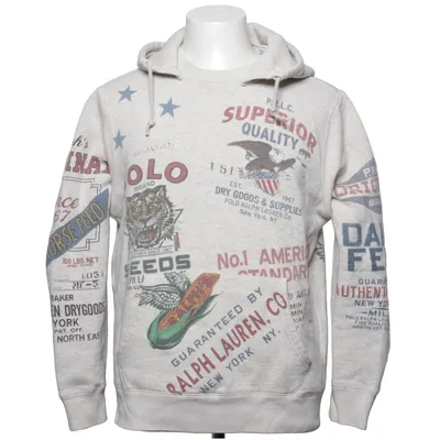 Hoodie (Multicolored, Gray) from Polo Ralph Lauren Cotton, Polyester