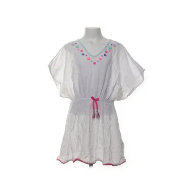 Strandklänning (Vit, Flerfärgad) från Angels Bomull