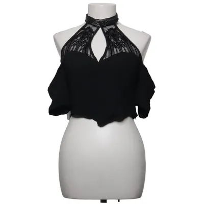 Crop top (Svart) från Restyle Bomull, Elastan, Polyamid, Viskos