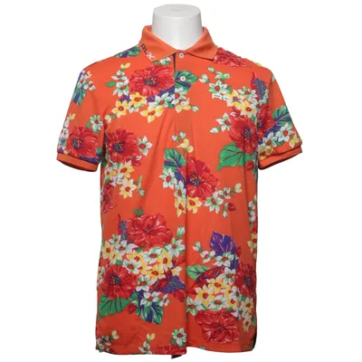 Pikétröja (Orange, Flerfärgad) från RLX Ralph Lauren Elastan, Polyester