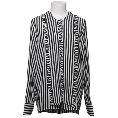 Blouse (Zwart, Wit) van Herzen´s Angelegenheit Elastaan, Zijde