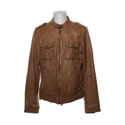 Läderjacka (Brun) från Oakwood Bomull, Polyester