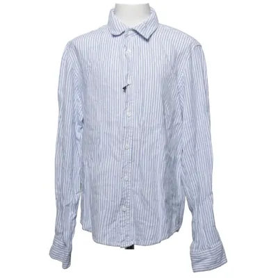 Shirt (Blauw, Wit) van D.M.D by Denim Day Linnen, Viscose