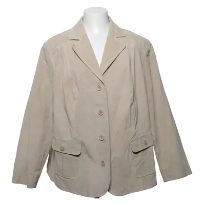 Leather blazer (Beige) from Fiora Blue Leather, Polyester