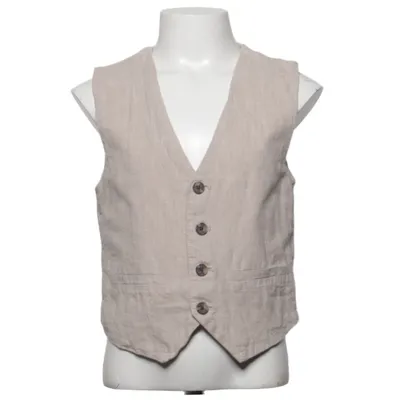 Gilet de costume (Beige) de H&M Coton, Lin
