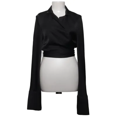 Wikkelblouse (Zwart) van Bayu Polyester