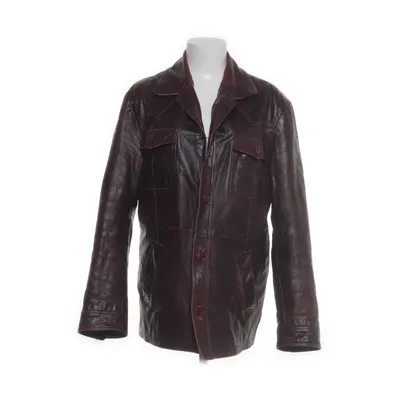Leren jack (Rood) van East West Polyester, Leer