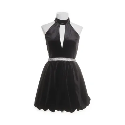 Halterneck dress (Black) from Miss Selfridge Elastane, Polyester