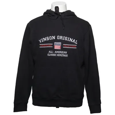 Capuchon sweater (Zwart) van Vinson Katoen, Polyester