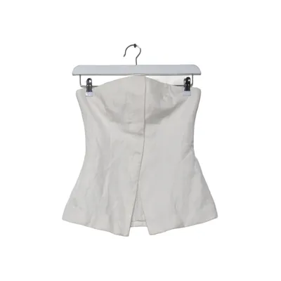 Tube top (White) from H&M Premium Quality Linen, Polyester, Viscose