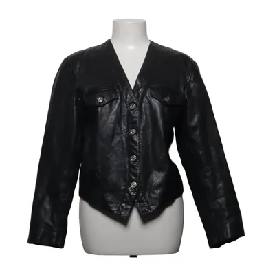 Lederjacke (Schwarz) von Camomille Acetat, Leder