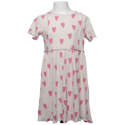 Dress (White, Pink) from Rikiki Cotton, Elastane, Polyester