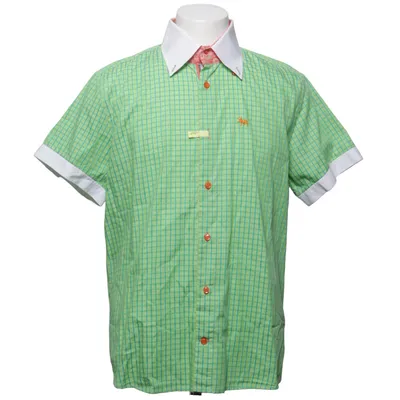 Short sleeve shirt (Green, White) from Chadburry Cotton