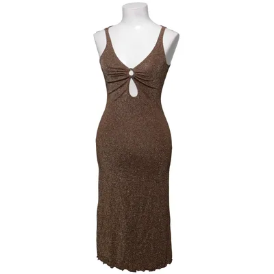 Maxi dress (Brown) from Moschino Jeans Acetate, Elastane