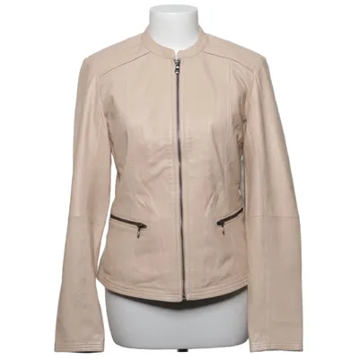 Läderjacka (Beige) från Sears Skinn, Polyester