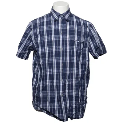 Chemise à manches courtes (Bleu, Blanc) de Oscar of Sweden Coton